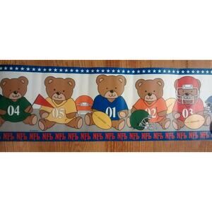 NFL Teddy Bear Wall Border - Nursery Child Boy Girl - 5 Yds